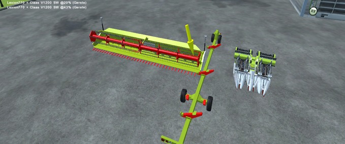Schneidwerke & Schneidwerkswagen Schneidwerke für den Lexion 770 Landwirtschafts Simulator mod