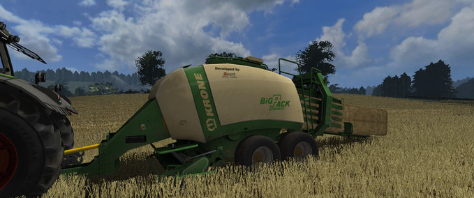 Pressen Krone BigPack 12130 Großpackenpresse Landwirtschafts Simulator mod