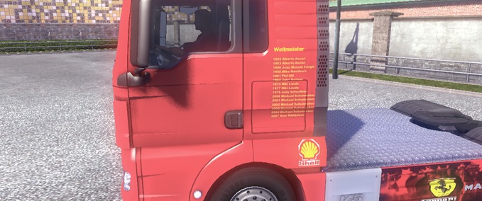 Trucks Ferrari Skin für den MAN Eurotruck Simulator mod