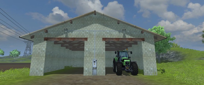 Platzierbare Objekte Fahrzeughalle Landwirtschafts Simulator mod