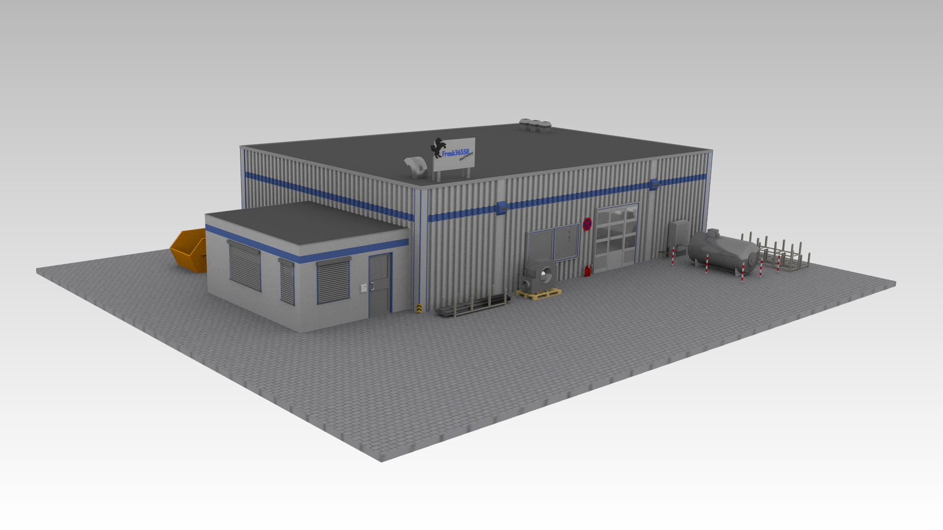 Metallbau Betrieb High Poly High Detail  - Thumbnail 1