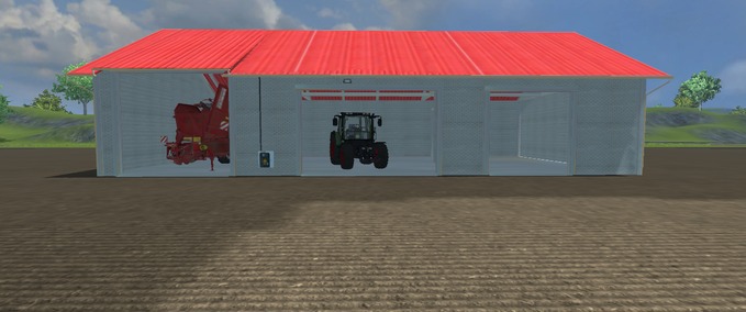 Platzierbare Objekte Fahrzeughalle mit durchfahrt Landwirtschafts Simulator mod