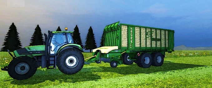 Ladewagen KroneZX450 Landwirtschafts Simulator mod