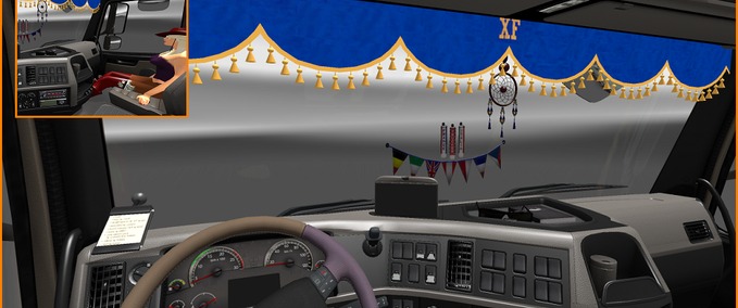 Interieurs Volvo Int mit Beifahrerin Eurotruck Simulator mod