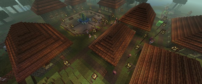 Maps Kleines Dorf mit Minifarm  Minecraft mod