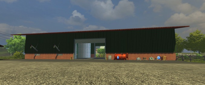 Gebäude mit Funktion Getreidelager  Maschinenhalle Landwirtschafts Simulator mod