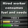 Hired Worker Consumes Fuel and Seeds Mod Thumbnail