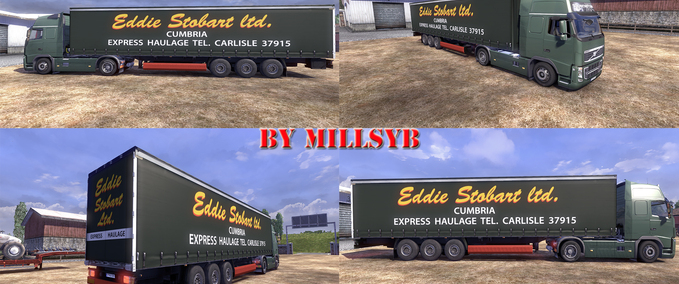 Trailer Old Eddie Stobart trailer Eurotruck Simulator mod