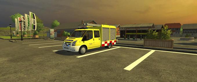 Feuerwehr TSF W auf Ford Transit Landwirtschafts Simulator mod