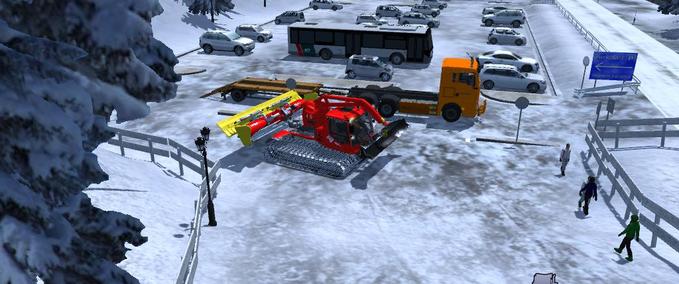 Schneeraupen PistenBully 600W Polar Skiregion Simulator mod
