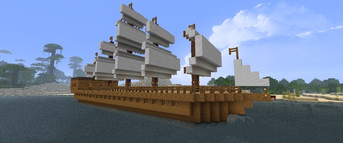 Minecraft: Sailing ship Gorch Fock v 1.1 Maps Mod für Minecraft