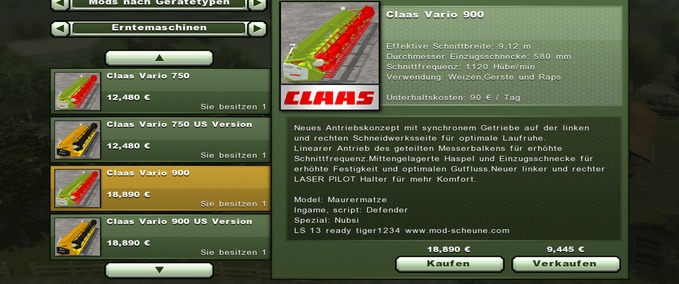 Claas cutter pack Mod Image