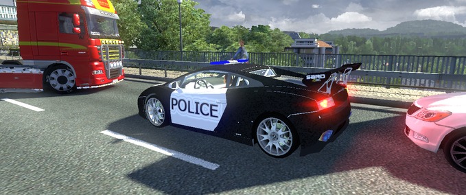 Mods  Lamborghini LP560 Police  Eurotruck Simulator mod