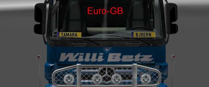Interieurs Namensschild-Pack Eurotruck Simulator mod