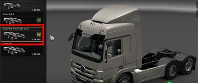 Tools 6×2 traditional chassis Eurotruck Simulator mod