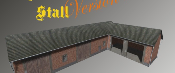 Gebäude alter Klinkerstall Landwirtschafts Simulator mod