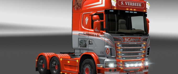 Scania Scania R S Verbeek silber Eurotruck Simulator mod