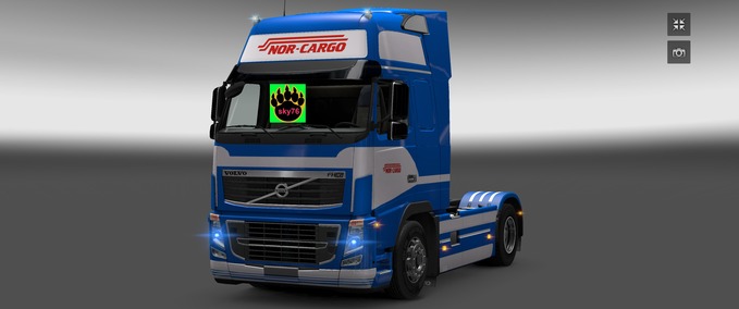 Skins Volvo FH16 NOR CARGO  Eurotruck Simulator mod