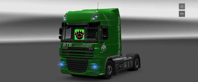 Trucks Daf XF BTB Baustoffe Skin Eurotruck Simulator mod