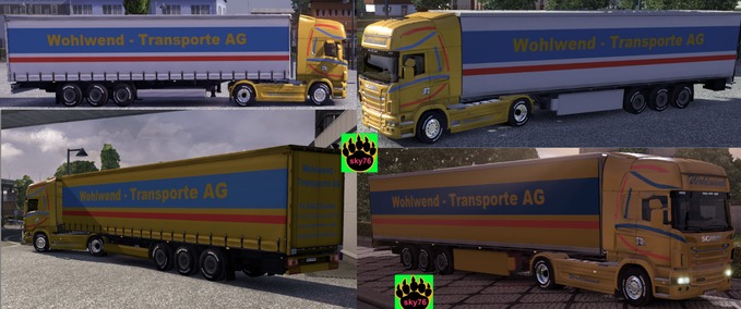 Trucks Wohlwend  Transporte AG Pack Eurotruck Simulator mod