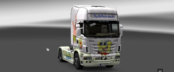 Skins Scania Spongebob Schwammkopf Eurotruck Simulator mod