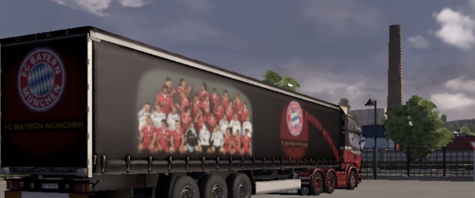 Skins Bayern München Trailer Eurotruck Simulator mod