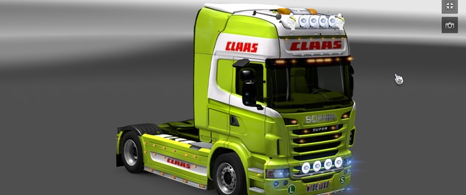 Skins Scania R 2009 - Claas Eurotruck Simulator mod