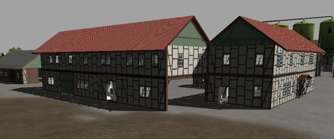 Gebäude Wohnhaus mit Unterstand Landwirtschafts Simulator mod