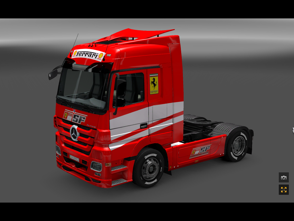 Mercedes Actros Scuderia Ferrari Skin - Thumbnail 1