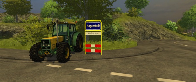 Objekte Ortsschild Hagenstedt Landwirtschafts Simulator mod