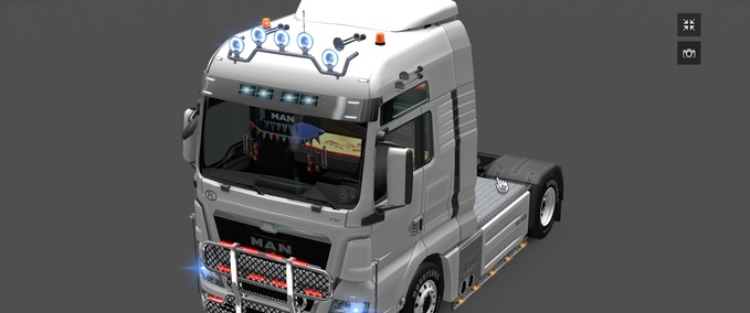 Trucks MAN interior mit addons Eurotruck Simulator mod