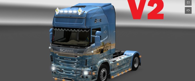 Trucks Scania Paradise Showtruck  Eurotruck Simulator mod