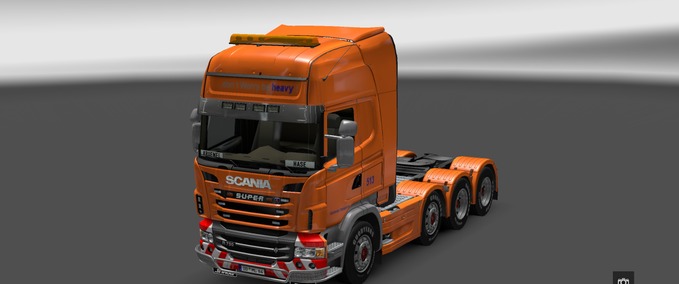 Skins don´t worry be heavy Scania by MrDarkviper4 Eurotruck Simulator mod