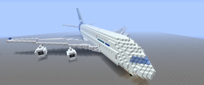 Maps Airbus A 380 Minecraft mod