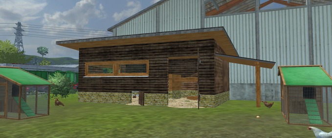 Gebäude Plazierbarer Huehnerstall Landwirtschafts Simulator mod