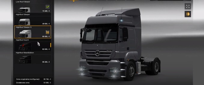 Mercedes Tuning MB Axor II Eurotruck Simulator mod