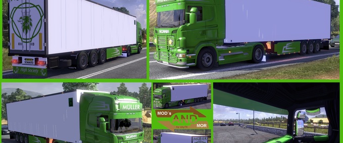 Trucks Müller Transporte   Eurotruck Simulator mod