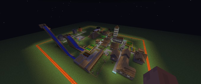 Maps mini city Minecraft mod