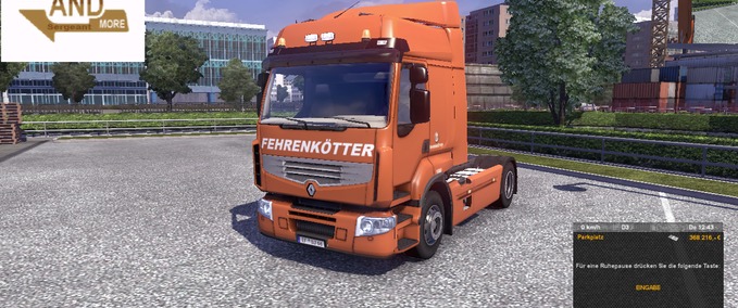 Skins Fehrenkötter Renault Premium Eurotruck Simulator mod
