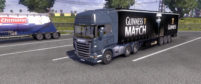 Skins Black Guinness Trailer Eurotruck Simulator mod