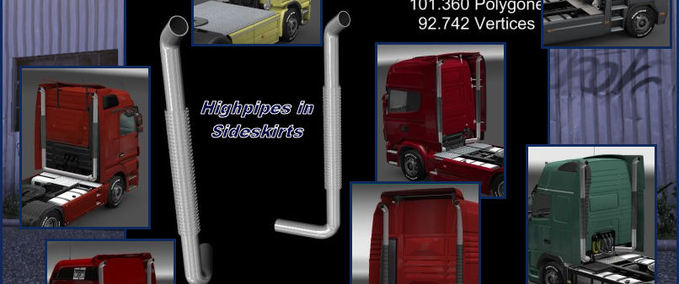 Sonstige Highpipe for all Trucks Eurotruck Simulator mod