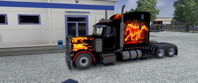 Skins Wild Horse Peterbilt 379 skin Eurotruck Simulator mod