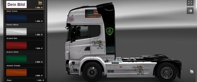 Scania Skin für Scania Eurotruck Simulator mod