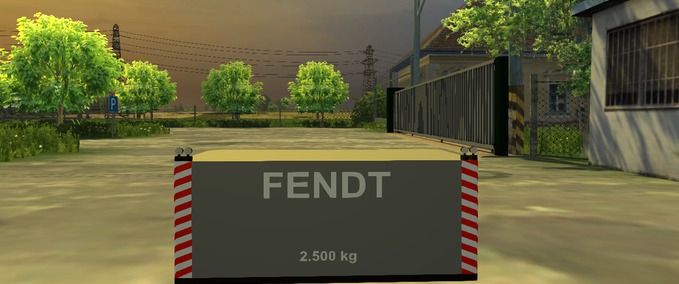Gewichte Weight 2500KG Fendt Landwirtschafts Simulator mod