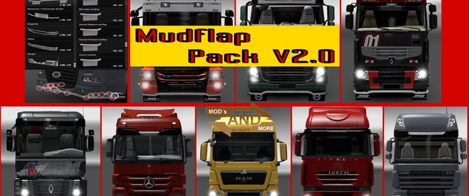 Sonstige Front Mudflap Pack for all Trucks Eurotruck Simulator mod