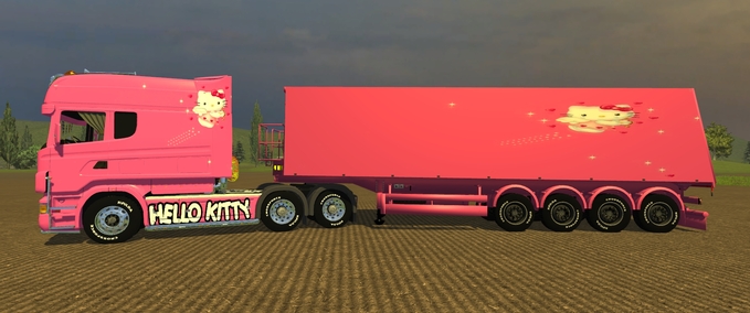 Scania Longline Hello Kitty Mod Image
