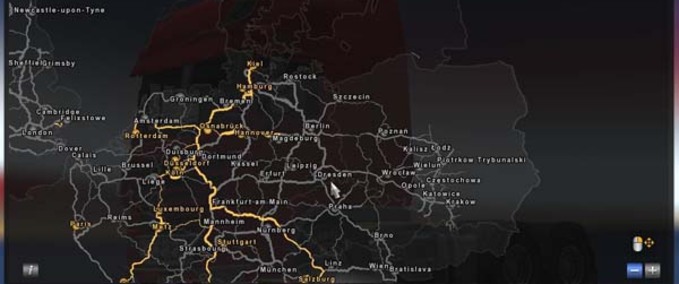 Maps Map of Poland Eurotruck Simulator mod