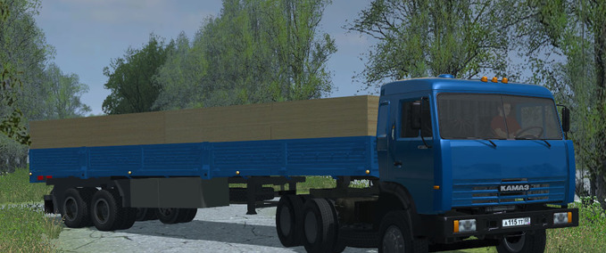 Kamaz 54115 und Trailer Mod Image