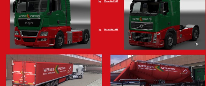 Skins Werner Pack Eurotruck Simulator mod