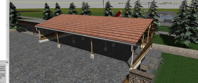 Gebäude mit Funktion Unterstand mit Beleuchtung Landwirtschafts Simulator mod